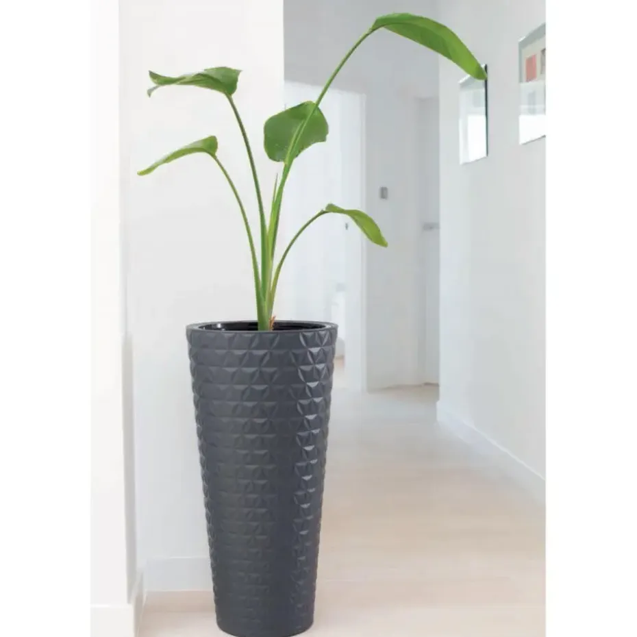 Form Plastic Plantenpot Diamond - kunststof - wit - 40 x 80