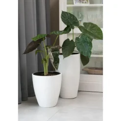Form Plastic Plantenpot/bloempot - kunststof - zwart - 30 x 32 cm