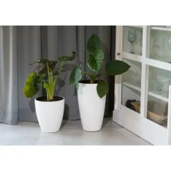 Form Plastic Plantenpot/bloempot - kunststof - grijs - 30 x 32 cm