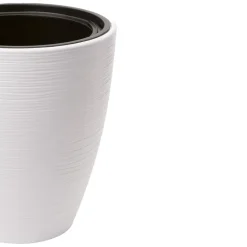 Form Plastic Plantenpot/bloempot - kunststof - wit - D40 x H32 cm