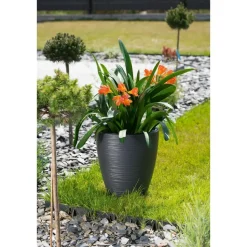 Form Plastic Plantenpot/bloempot - kunststof - zwart - 40 x 58 cm