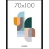 Fotokader 70x100cm - Fotolijst in MDF Hout - Zwart