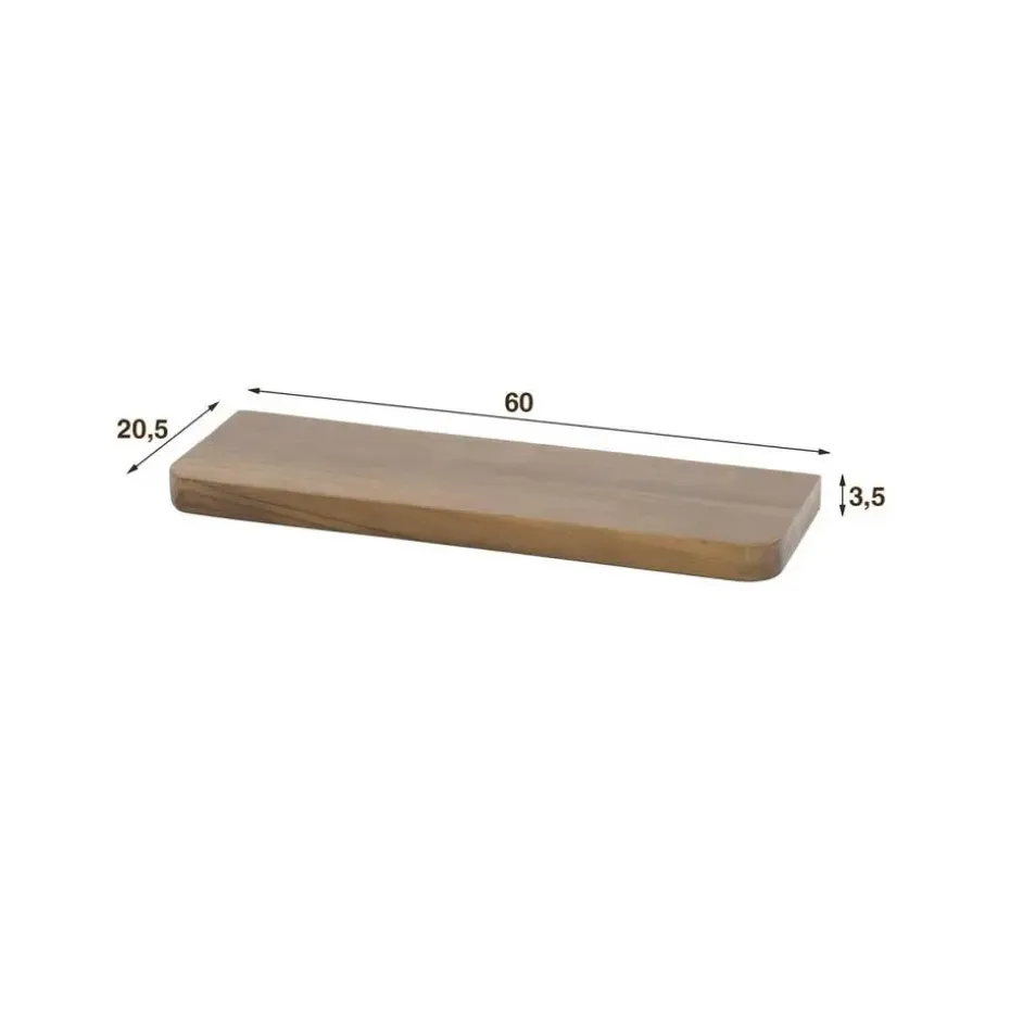 Fraaai - Marino wandplank - 60 cm - acaciahout - bruin