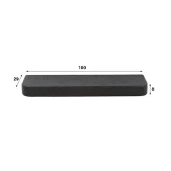 Fraaai - Sani wandplank - 100 cm - metallic - zwart
