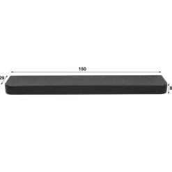 Fraaai - Sani wandplank - 150 cm - metallic - zwart