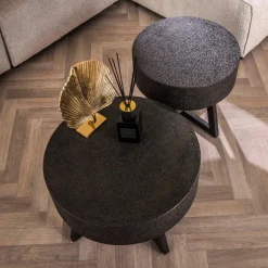 Fraaai - Sonja salontafel ø50 - ferro metallic