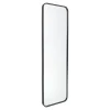 Fragix Boston passpiegel rechthoekig - Zwart - Metaal - 130x40cm - Industrieel