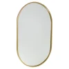 Fragix Boston Spiegel Ovaal - Goud - Metaal - 80x50