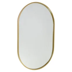 Fragix Boston Spiegel Ovaal - Goud - Metaal - 80x50