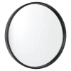 Fragix Boston wandspiegel rond - Zwart - Metaal - Ø35cm - Industrieel