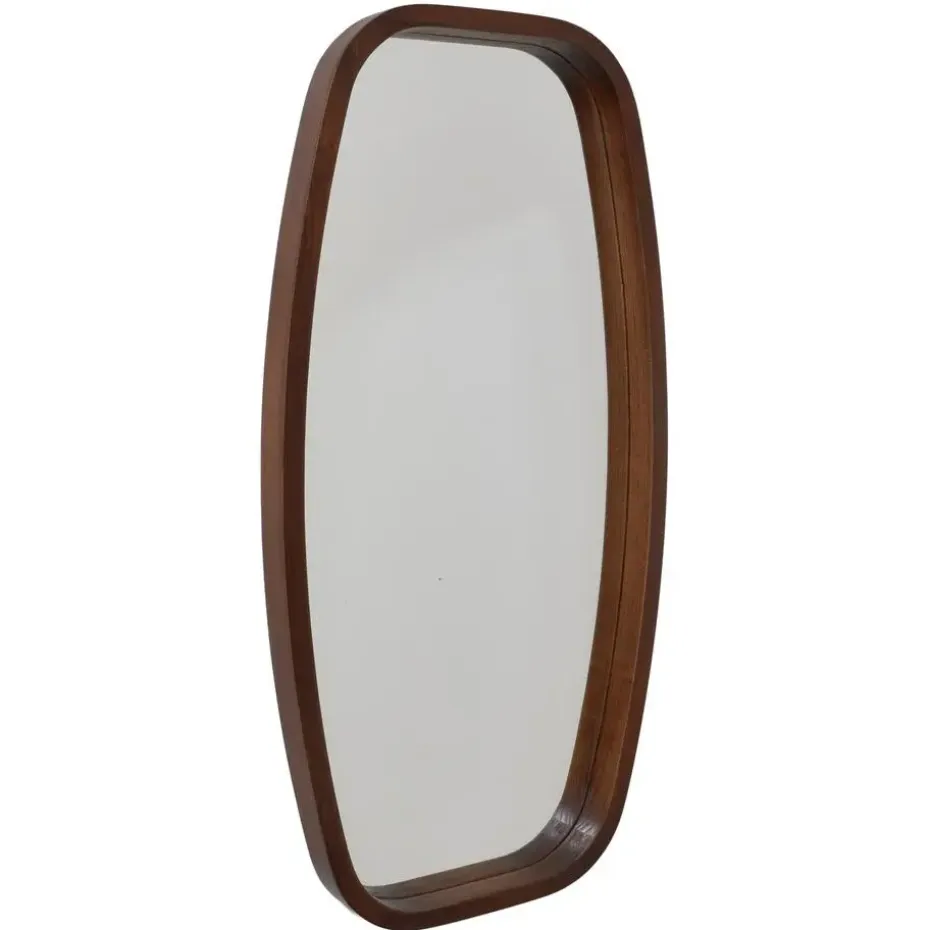 Fragix Wandspiegel Eva 40x80 Donker bruin hout