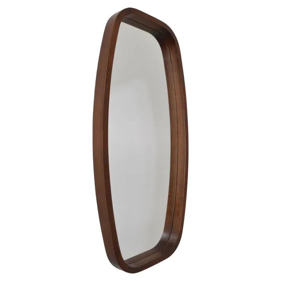 Fragix Wandspiegel Eva 40x80 Donker bruin hout