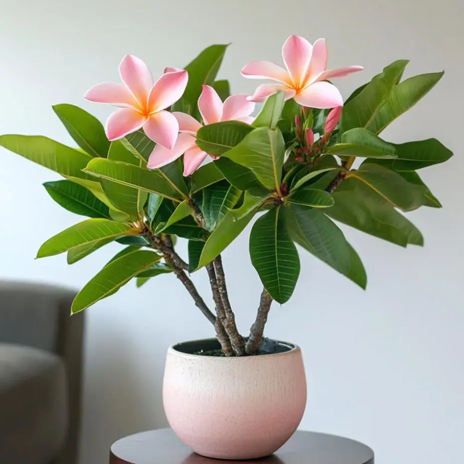 Frangipani Hawaii - Plumeria rubra 'Hawaii' - Hoogte 45-55cm - ⌀17cm