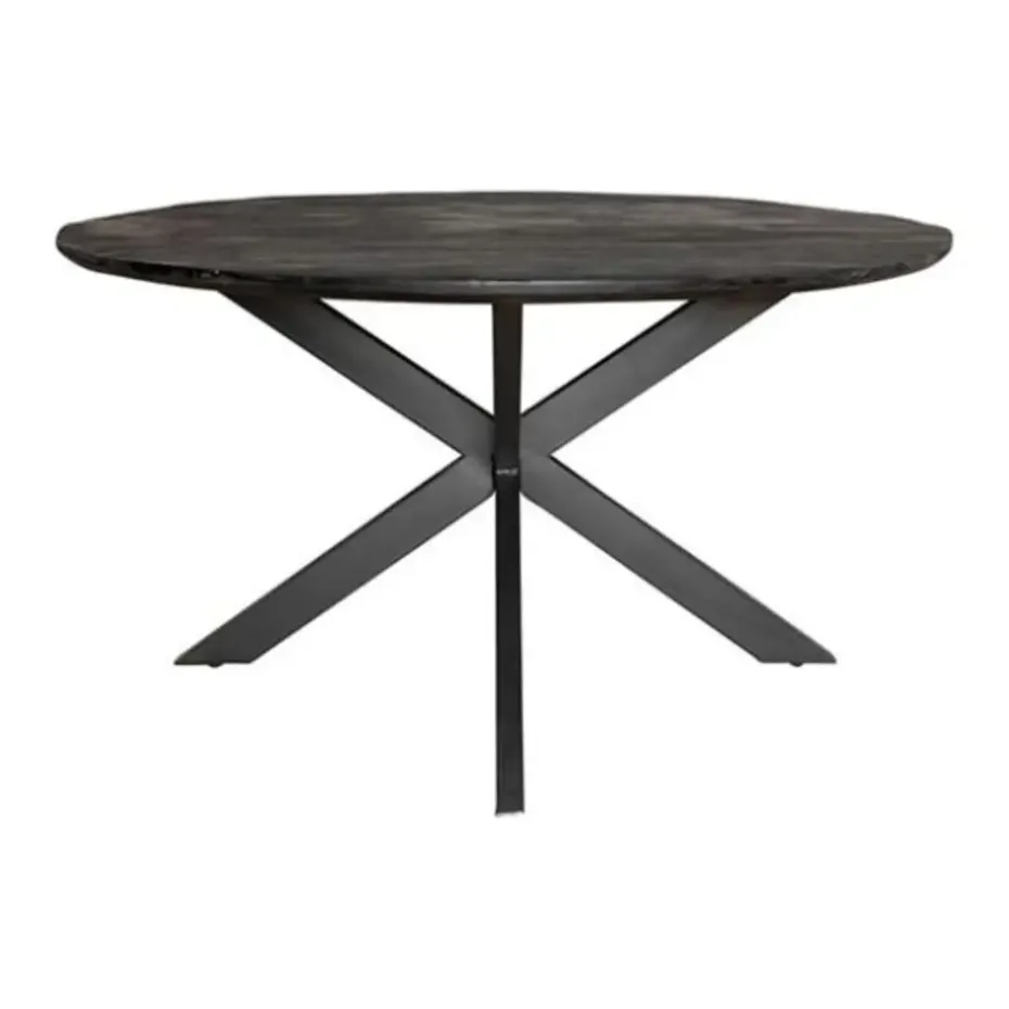 Furndea Eettafel Orianna rond - zwart 150cm