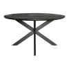 Furndea Eettafel Orianna rond - zwart 140cm