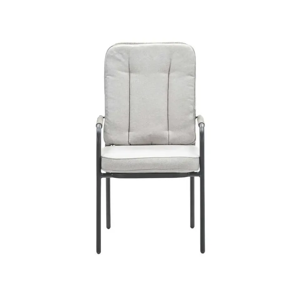 Garden Impressions Aleria tuinstoel taupe - 2 stuks