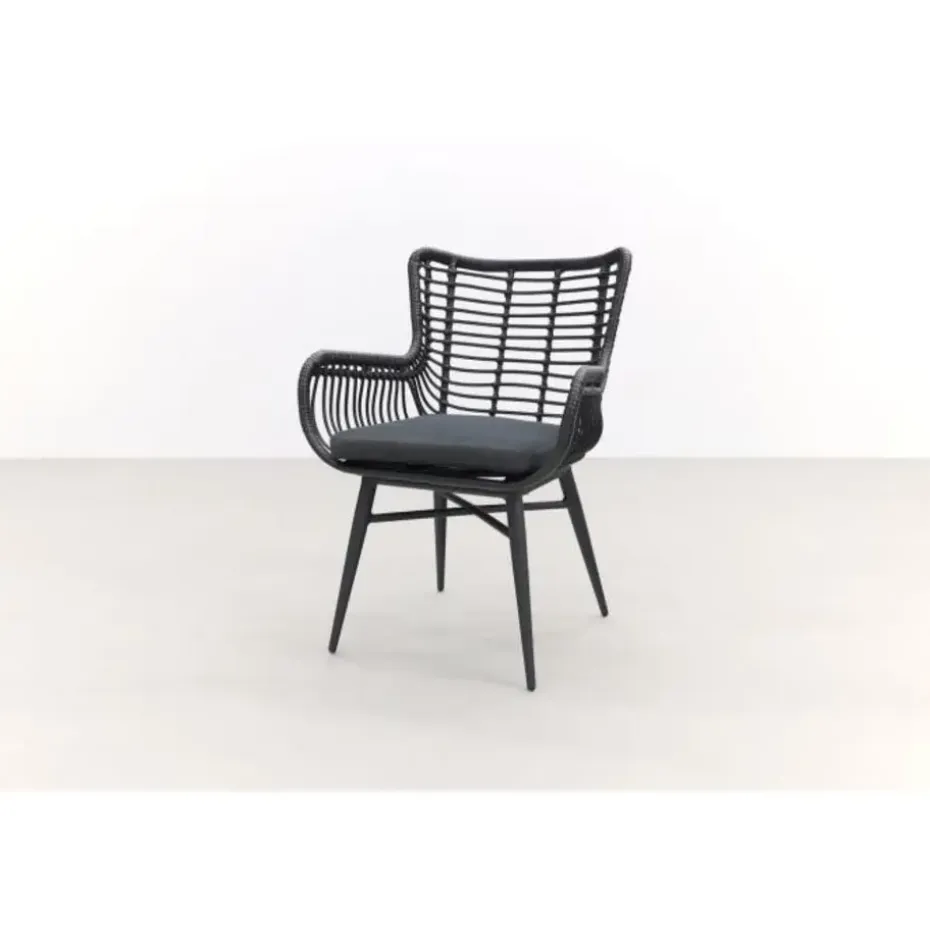 Garden Impressions Edison 148 cm. - ronde tuinset / Jasmine black