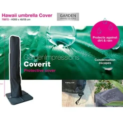 Garden Impressions Hawaii parasol S Ø300 ecru + 80kg voet en hoes