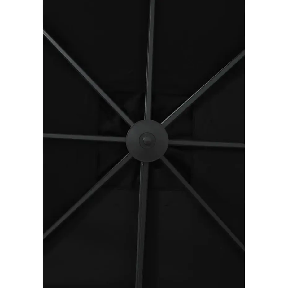 Garden Impressions Hawaii Lumen LED parasol 300x300 -d. grijs - zwart