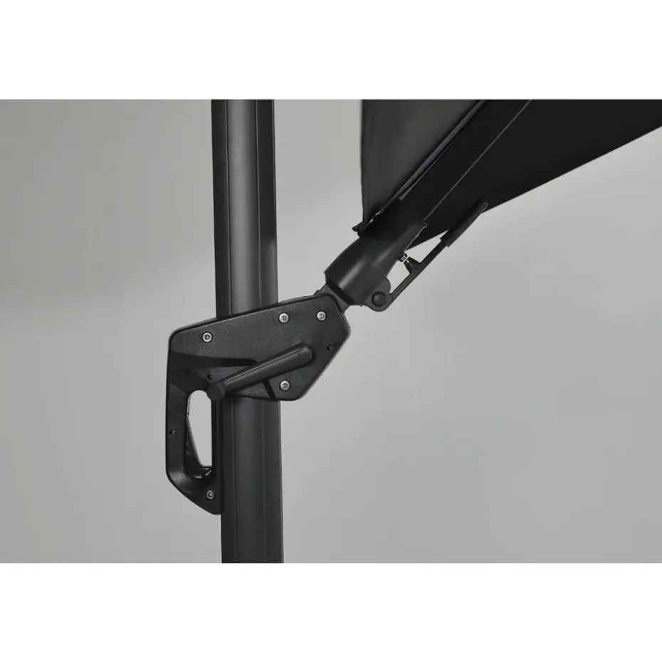 Garden Impressions Hawaii Lumen LED parasol 300x300 -d. grijs - zwart