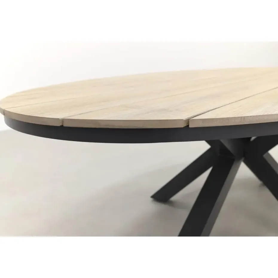 Garden Impressions Jasmine Natural/Edison 220x115 cm. - ovale tuinset