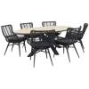 Garden Impressions Jasmine - Black/Edison 220x115 cm. - ovale tuinset