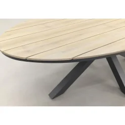 Garden Impressions Jasmine - Black/Edison 220x115 cm. - ovale tuinset