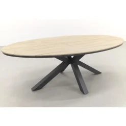 Garden Impressions Jasmine - Black/Edison 220x115 cm. - ovale tuinset