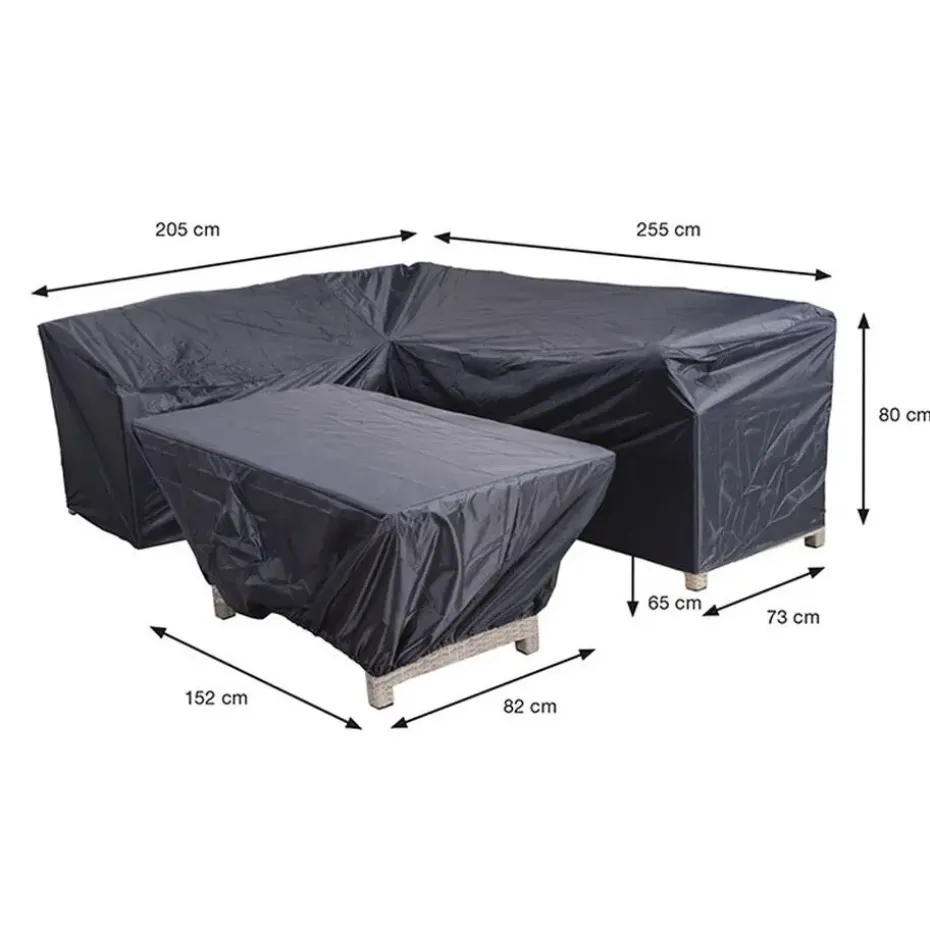 Garden Impressions Lounge dining hoes 205/255x73xH80 en 152x82xH65 cm