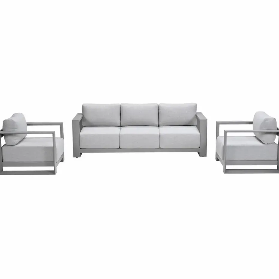Garden Impressions Malakka loungeset 3-delig taupe