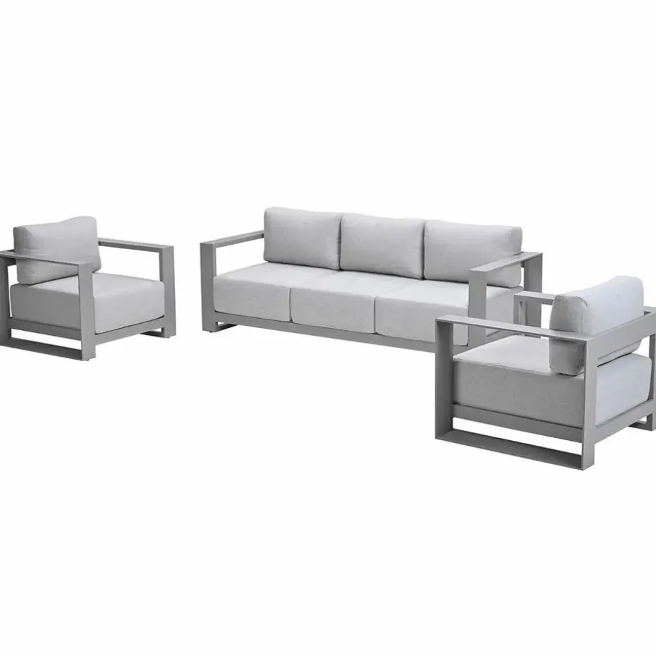 Garden Impressions Malakka loungeset 3-delig taupe