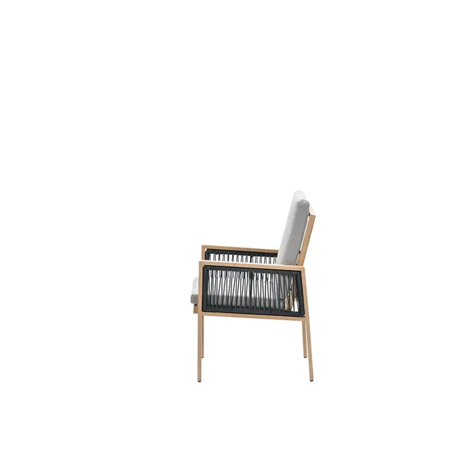 Garden Impressions San Capri lounge dining stoel - aluminium