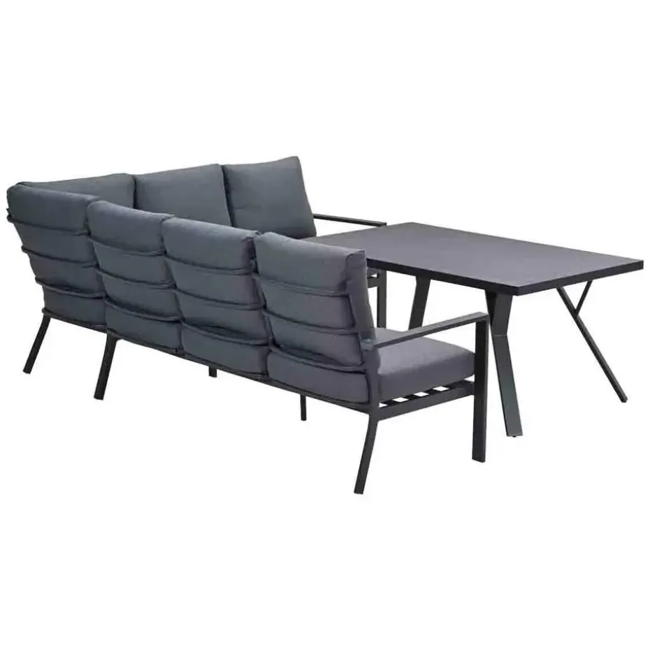 Garden Impressions Senja lounge dining set 3-delig rechts -mystic grey