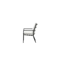 Garden Impressions Sergio dining tuinstoel Carbon black/Dessert