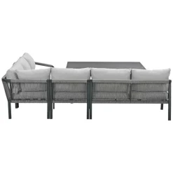 Garden Impressions Tarera lounge dining set 5-delig - donker grijs