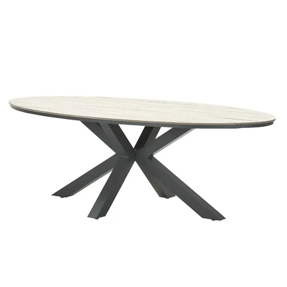 Garden Impressions Tulli tuintafel 220x115 cm - licht bruin