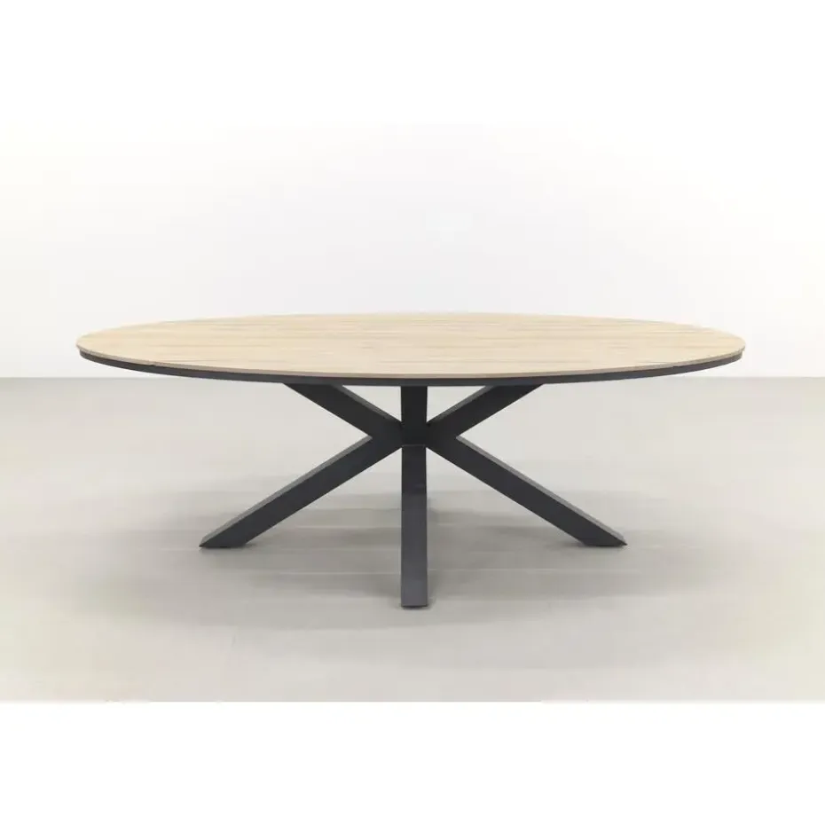 Garden Impressions Tulli tuintafel 220x115 cm - licht bruin