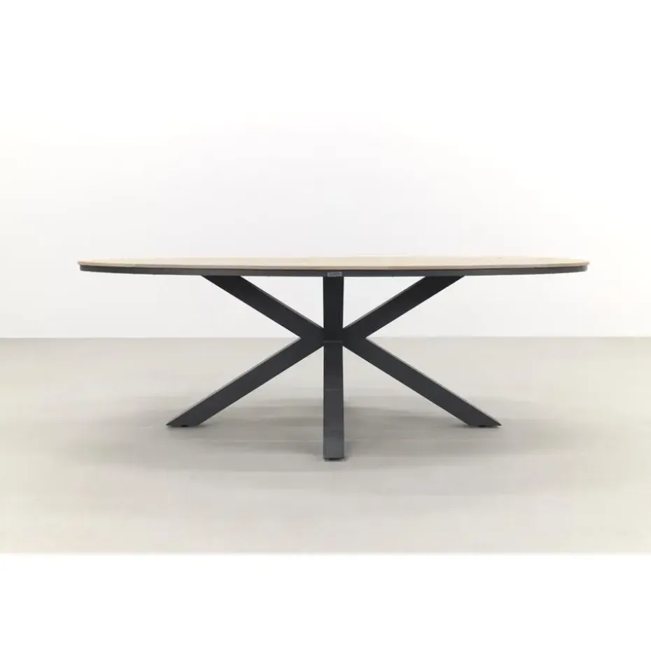 Garden Impressions Tulli tuintafel 220x115 cm - licht bruin