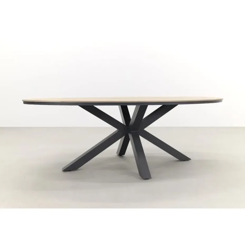 Garden Impressions Tulli tuintafel 220x115 cm - licht bruin