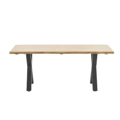 Garden Impressions Zadar tuintafel 180x100 donker grijs - X-frame