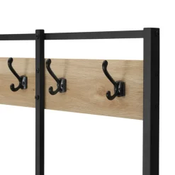Garderoberek met Bankje van 100cm breed - Lichte Eik Kleur