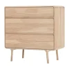 Gazzda Fawn Drawer Eikenhouten Ladekast - Whitewash