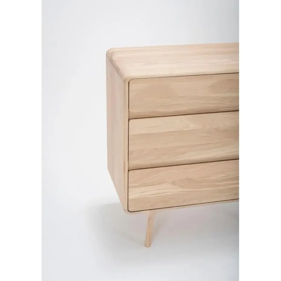 Gazzda Fawn Drawer Eikenhouten Ladekast - Whitewash