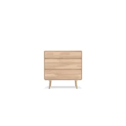 Gazzda Fawn Drawer Eikenhouten Ladekast - Whitewash