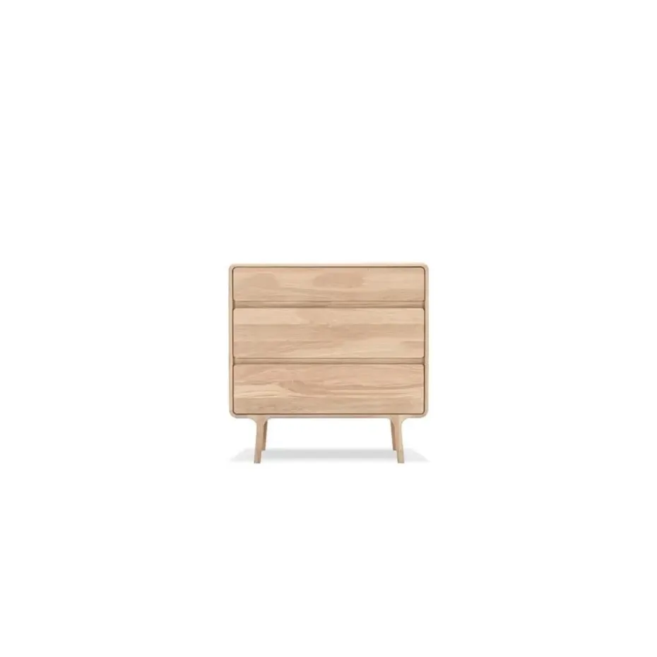 Gazzda Fawn Drawer Eikenhouten Ladekast - Whitewash