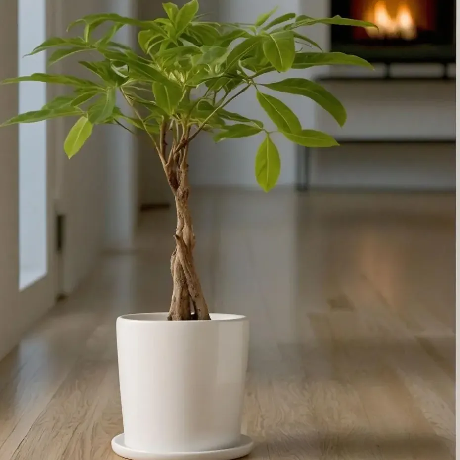 Geldboom - Pachira aquatica - Hoogte 60-70cm - ⌀17cm