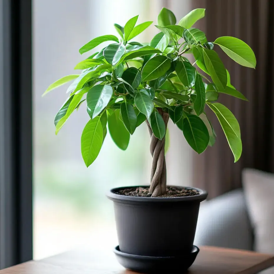 Geldboom - Pachira aquatica - Hoogte 60-70cm - ⌀17cm