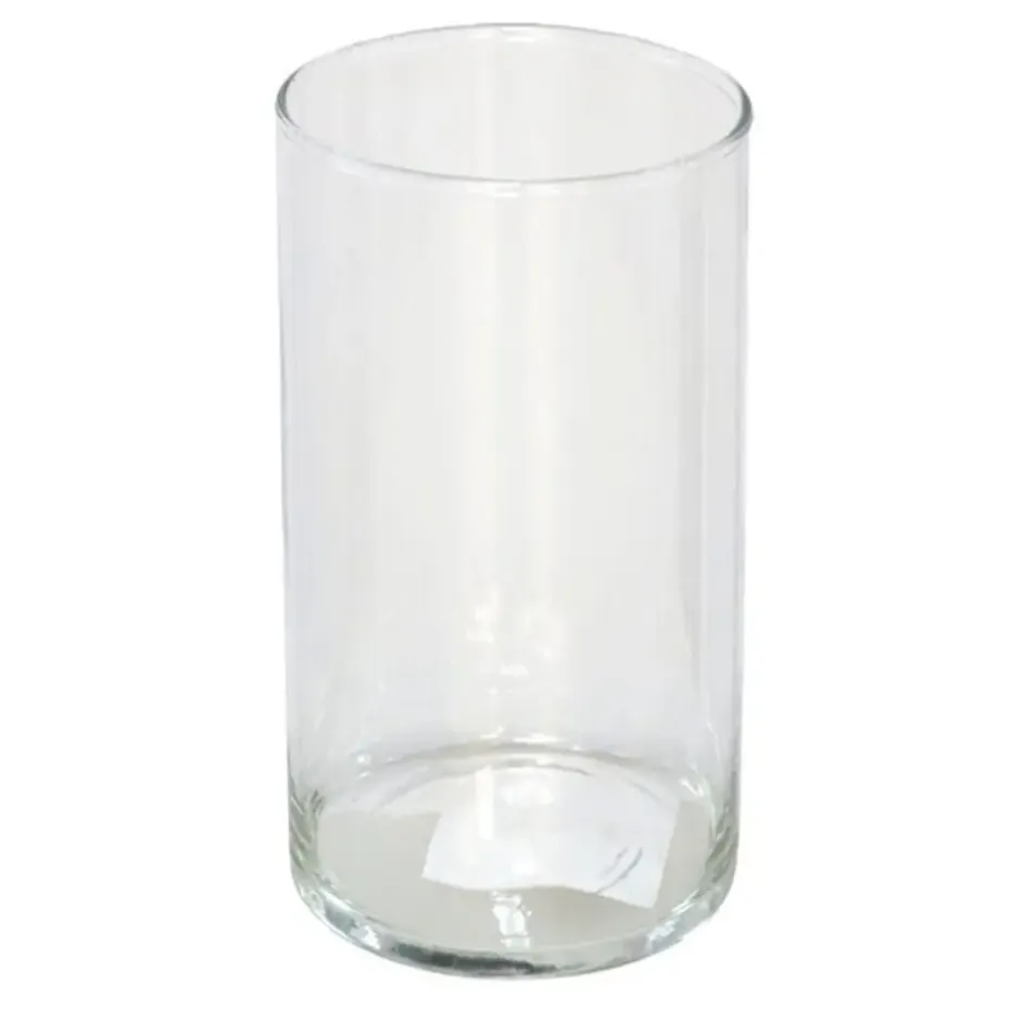 Gerimport Bloemenvaas cilinder - helder glas - D10 x H20 cm