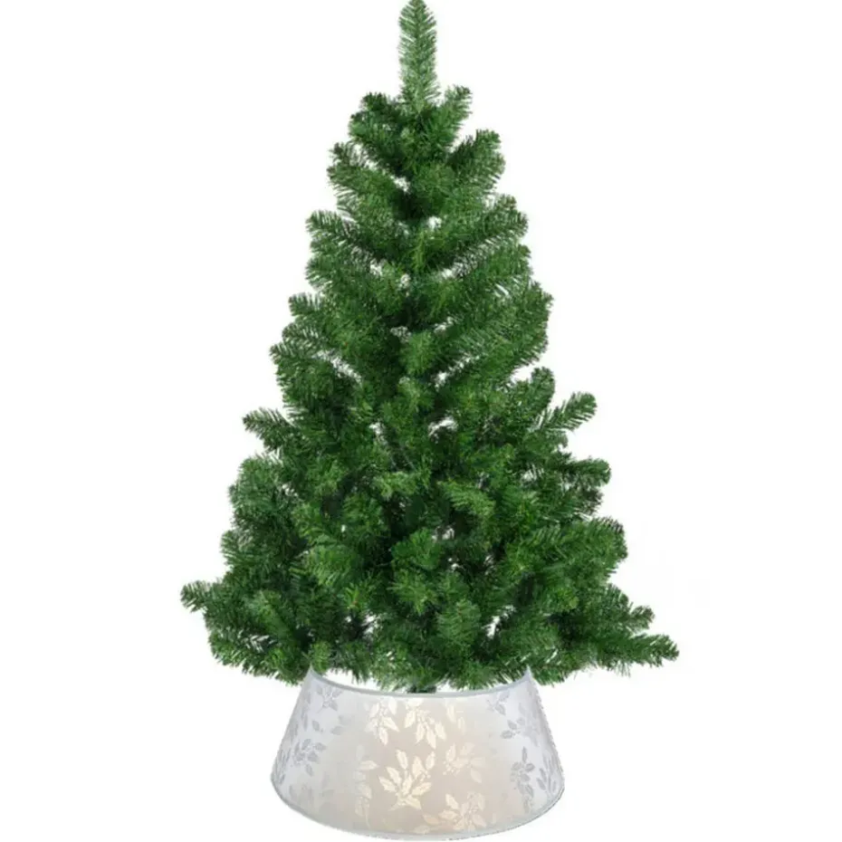Gerimport Kerstboomrok - zilver - D36 - voor kerstboom 120-150 cm