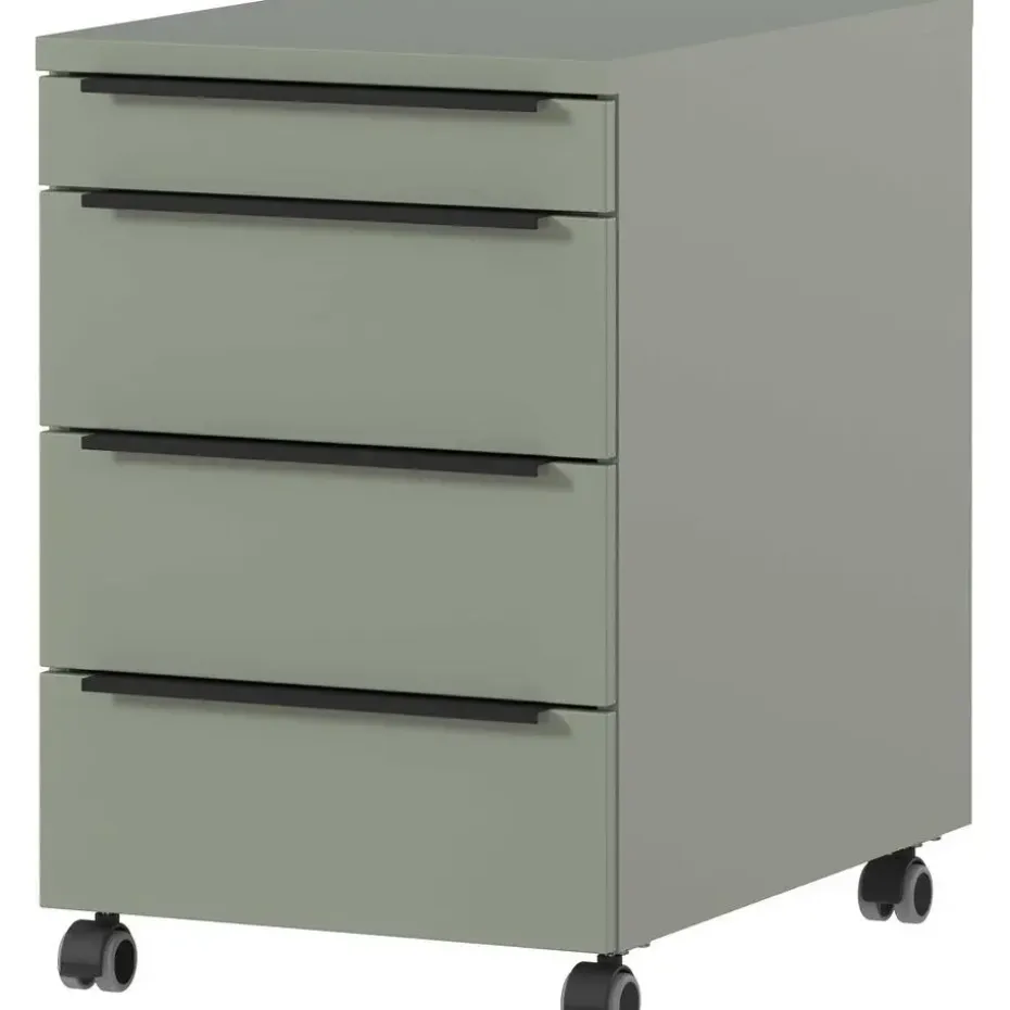 Germania Ladekast met wielen Hermoso - 42 x 60 x 63 cm - Satijngroen